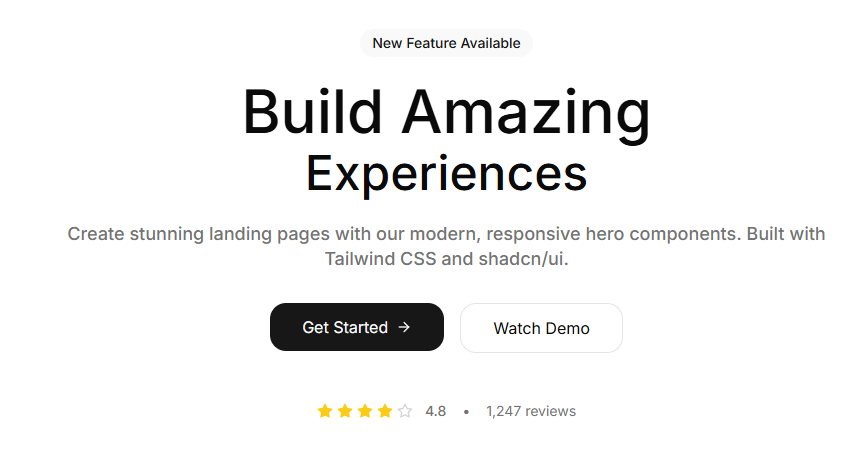 Centered Hero preview
